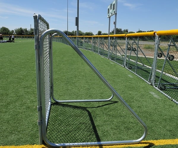 non-wheeled Sportafence panels side