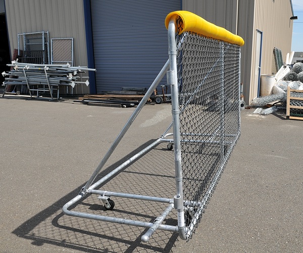 6x10 foot Sportafence security panel with wheels