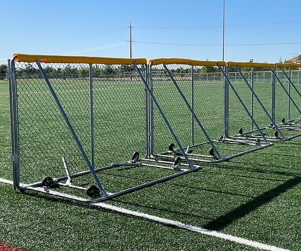 5x10 wheeled Sportafence panels